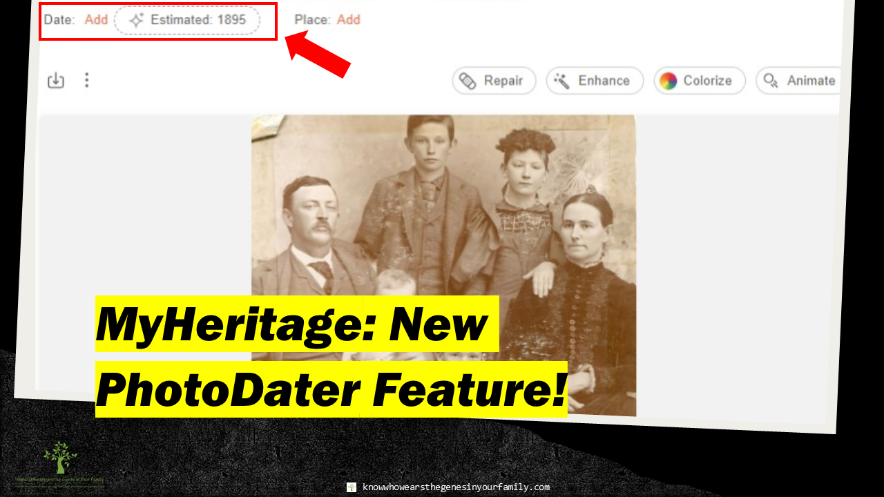 MyHeritage PhotoDater, Photo Tools and Features, New at MyHeritage, Photo Date Estimator