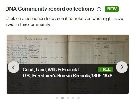 Ancestry DNA Community Record Collections-Early Southern United States African Americans 2