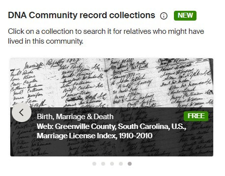 Ancestry DNA Community Record Collections-South Carolina African Americans 5
