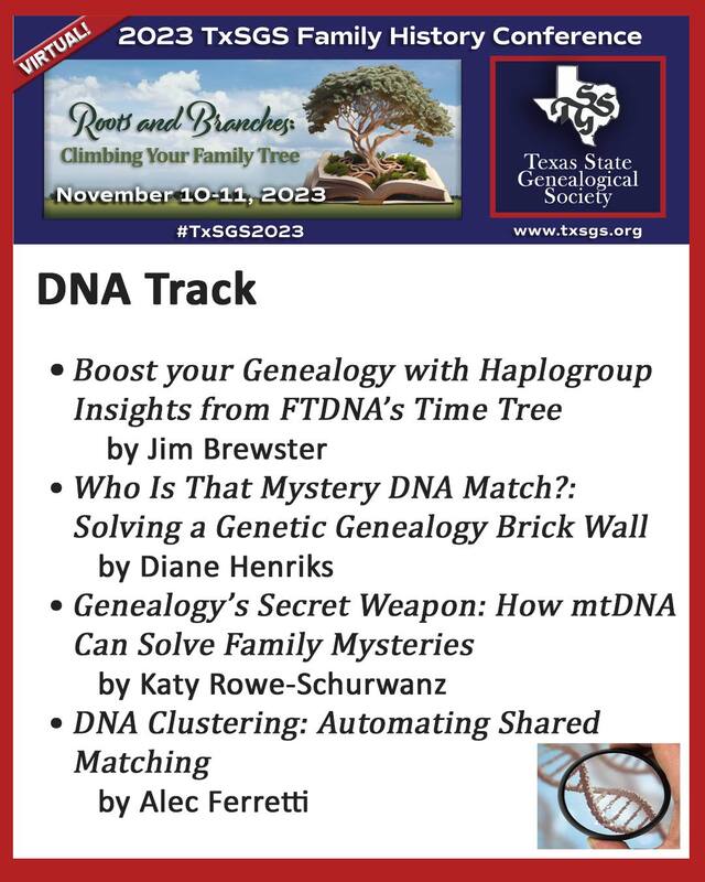 Diane Henriks, Genealogy Speaker, DNA, TxSGS