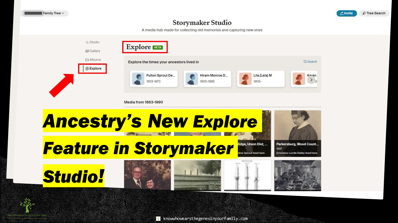 New at Ancestry, New Ancestry Features and Tools, Ancestry Storymaker Studio, Exlore Your Ancestors