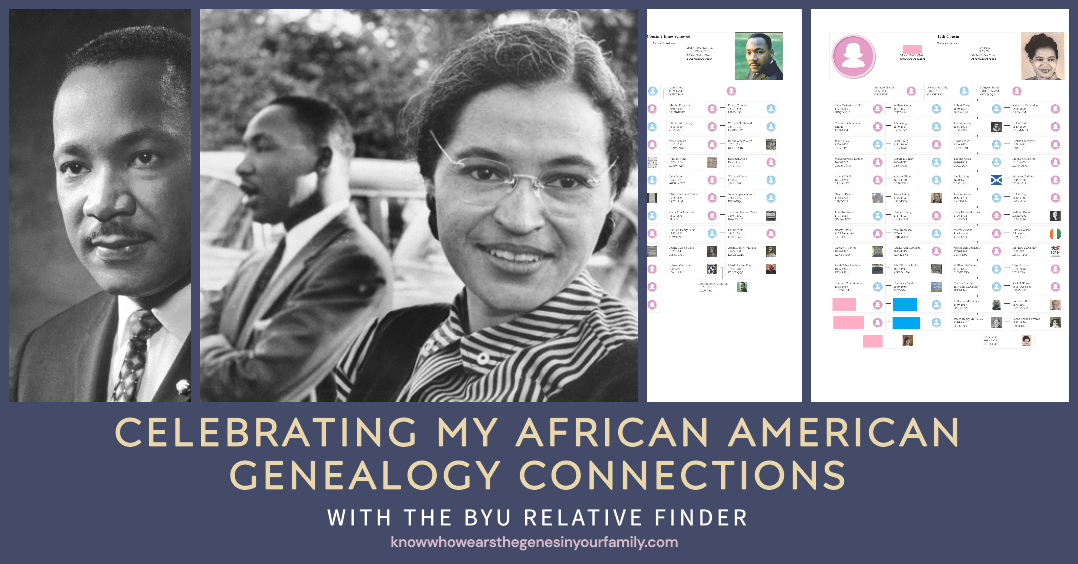 African American Genealogy, African American Ancestry, Celebrating Black History Month, BYU Relative Finder, FamilySearch Relatives, Martin Luther King Jr., Rosa Parks