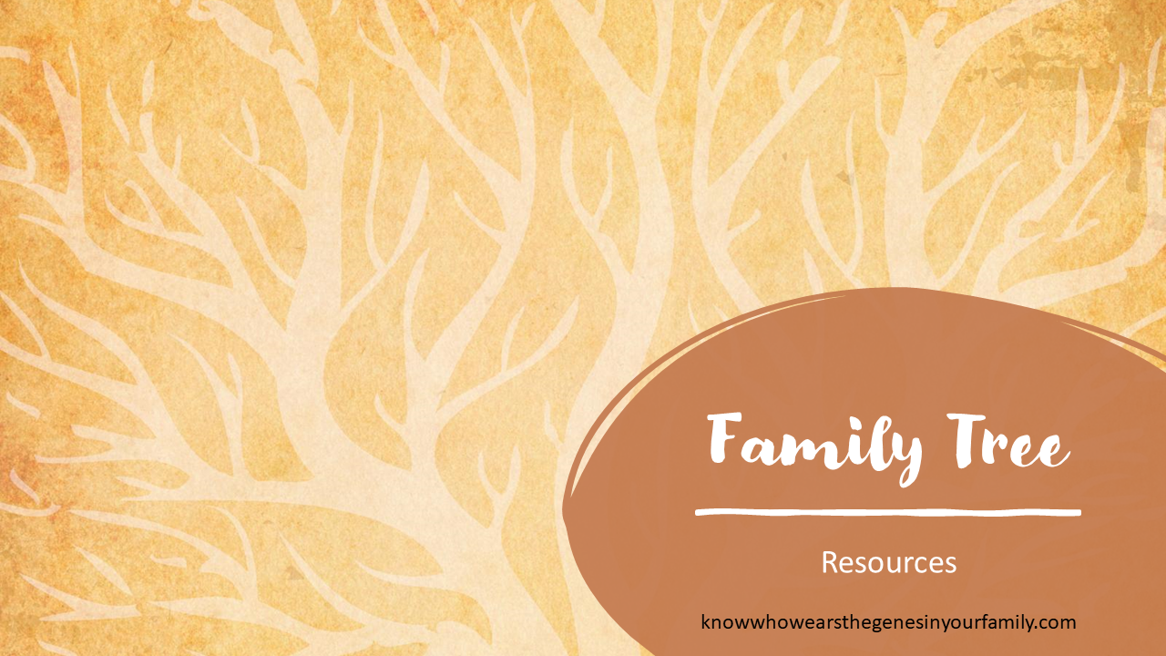 Family Tree Resources, Family Tree Research, Genealogy Research, Tree Branches with Text