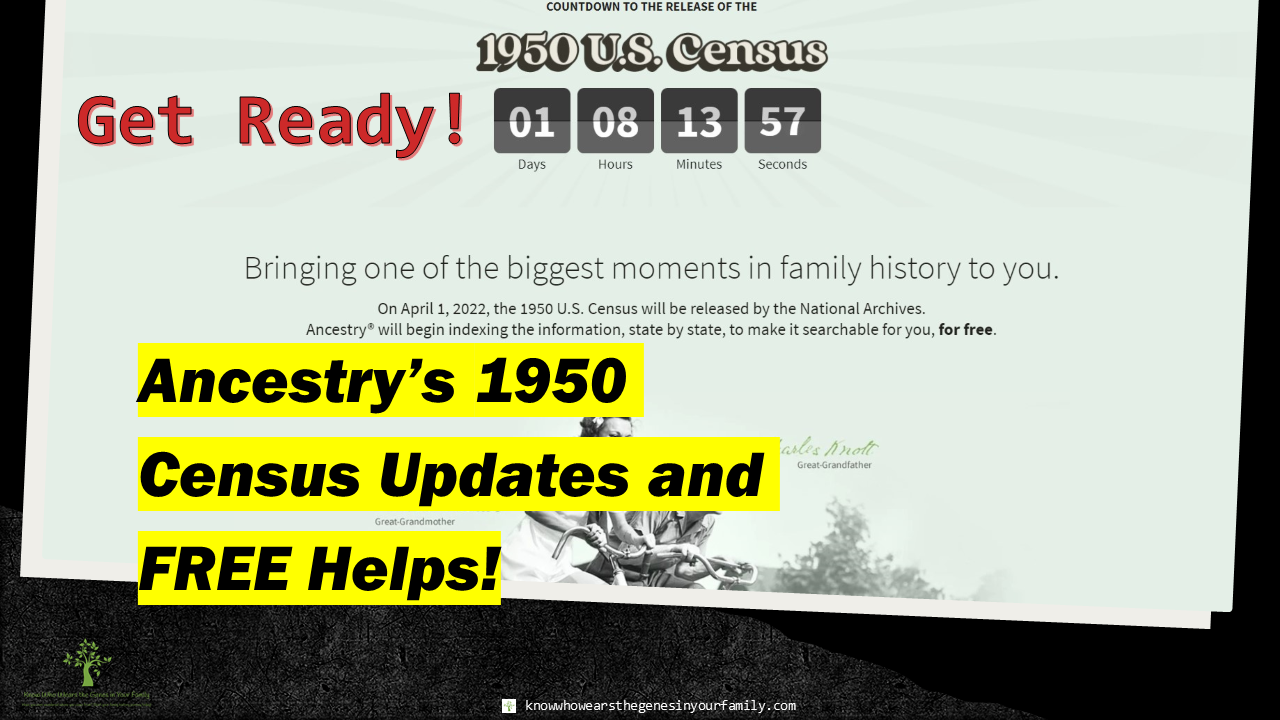 Ancestry 1950 U.S. Digitized Census Genealogy Record Resources and Tools with Screenshot and Text