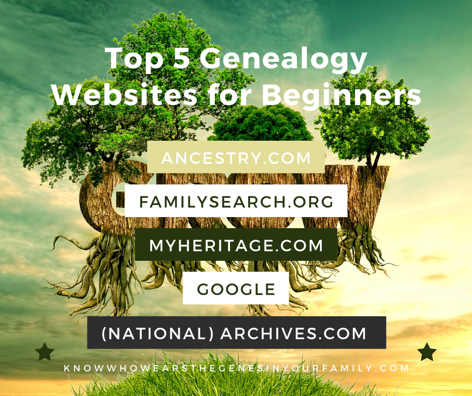 Top Genealogy Websites, Genealogy Research for Beginners, Best Websites for Family History, Ancestry.com, FamilySearch.org, MyHeritage.com, Google Search for Genealogy, National Archives Records Administration