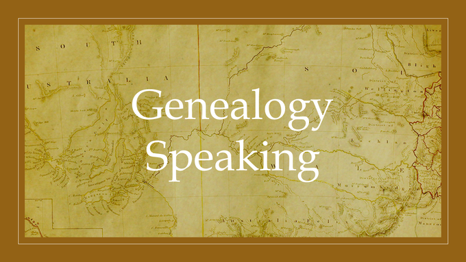 Genealogy Speaking, Genealogy Presentations