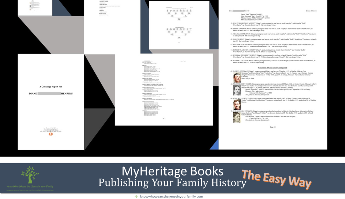 Family History Publishing, Easy Genealogy Books, Free Genealogy Printouts, MyHeritage Ancestry Books, DIY Genealogy