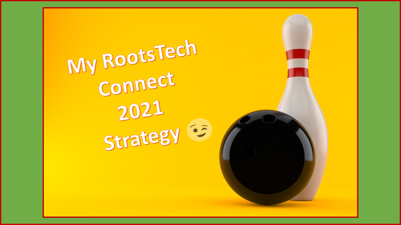 RootsTech Connect 2021 Strategy Bowling Ball and Bowling Pin
