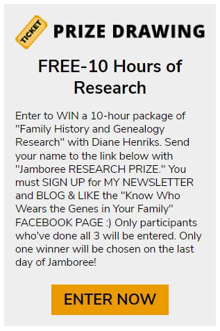  Genealogy Jamboree, Genealogy Research Prize