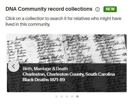 Ancestry DNA Community Record Collections-Coastal Carolina African Americans 5
