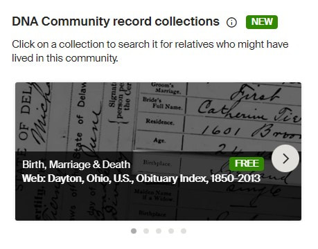 Ancestry DNA Community Record Collections-Virginia and Southern Ohio African Americans 1
