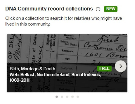 Ancestry DNA Community Record Collections-Ulster, Ireland Genealogy Research 1
