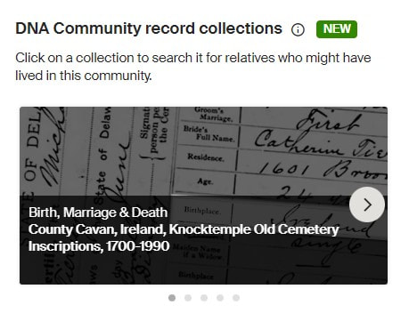 Ancestry DNA Community Record Collections-Central Ireland Genealogy Research 1
