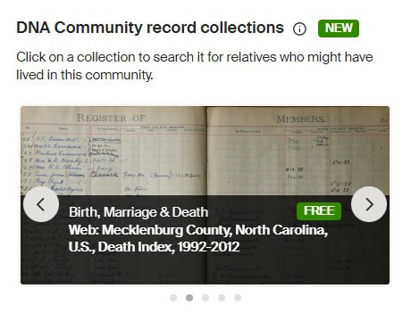 Ancestry DNA Community Record Collections-South Carolina African Americans 2